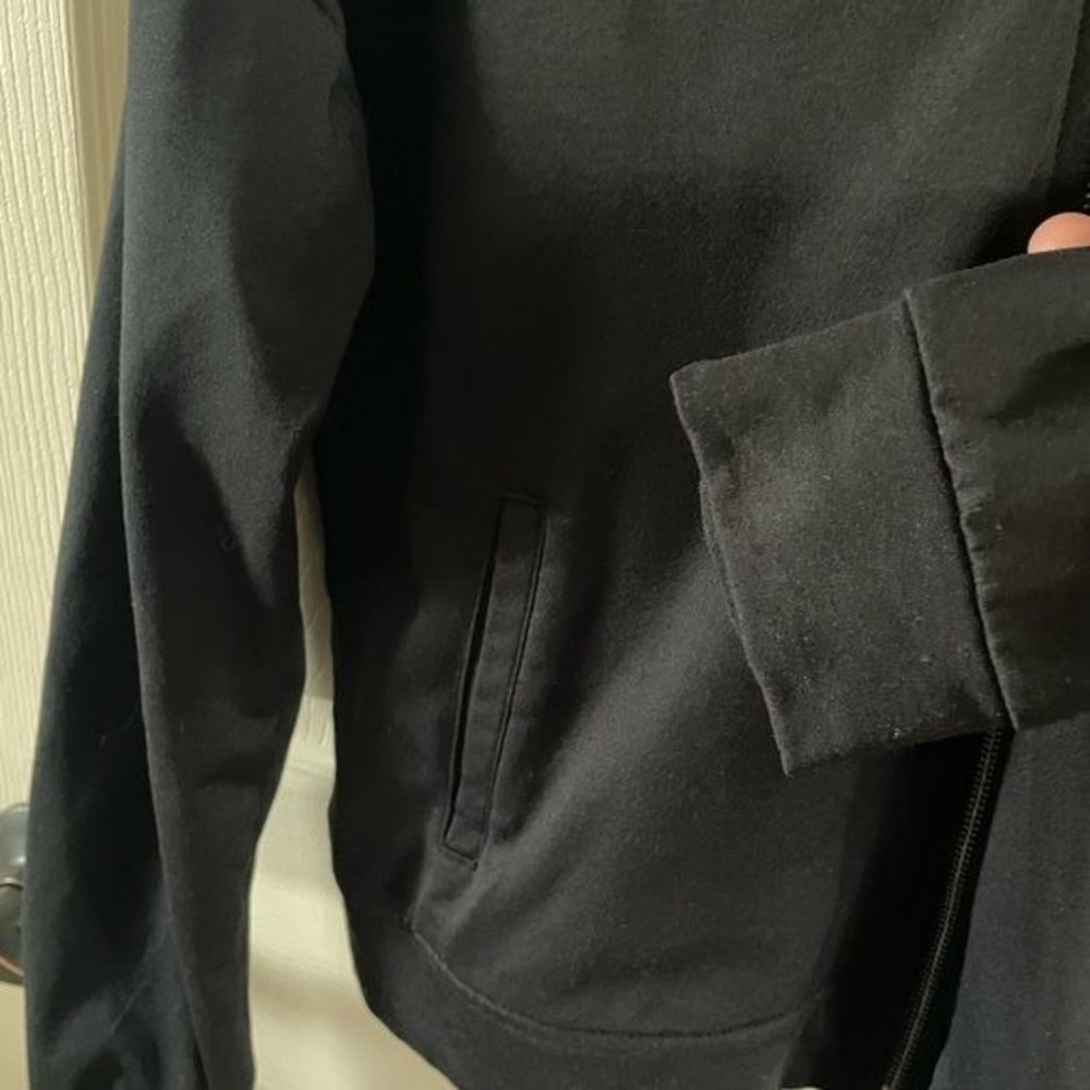 Fabletics Black Cropped Jacket, Sz Medium - image 7